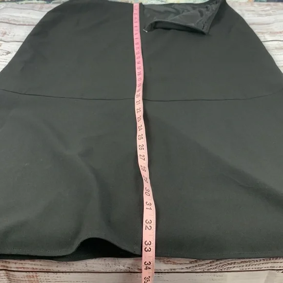 Larry Levine black stretch maxi skirt Sz 16 - Picture 7 of 11